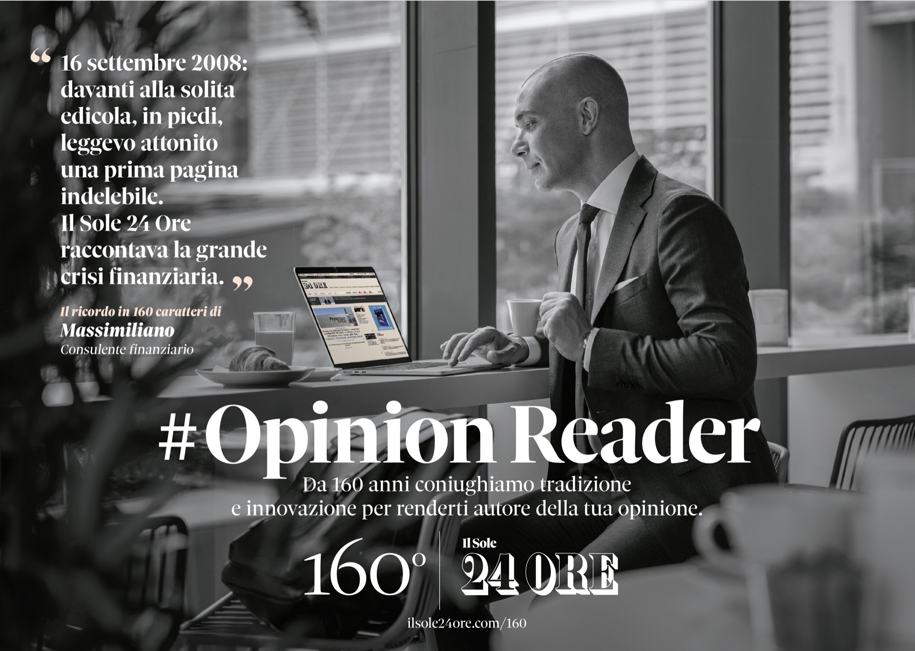 Massimiliano Silla — #OpinionReader per Il Sole 24 Ore: «16 settembre 2008: davanti alla solita edicola, in piedi, leggevo attonito una prima pagina indelebile. Il Sole 24 Ore raccontava la grande crisi finanziaria.»